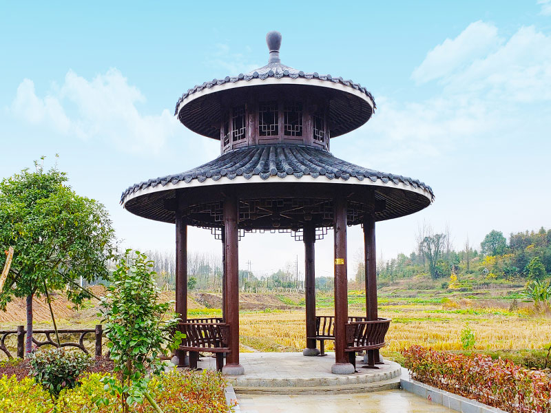 浙江仙居古建涼亭