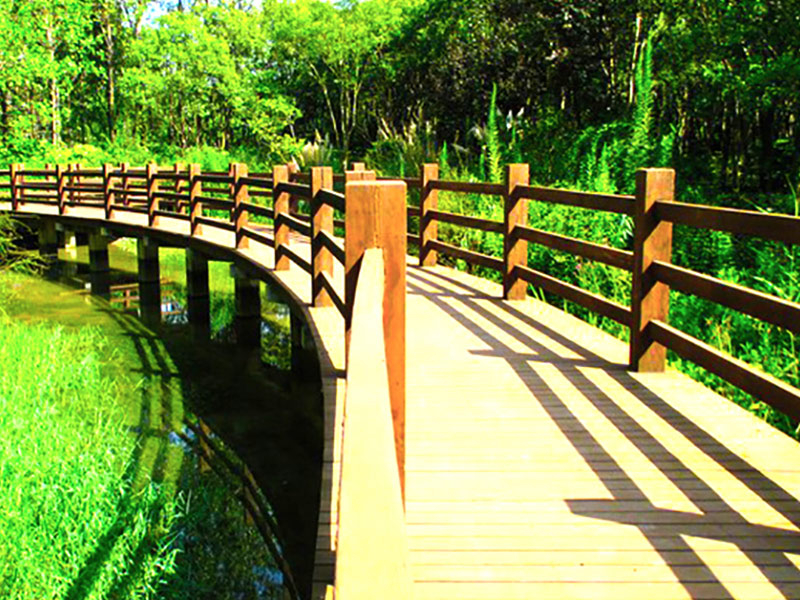 湖南景區防腐木木橋
