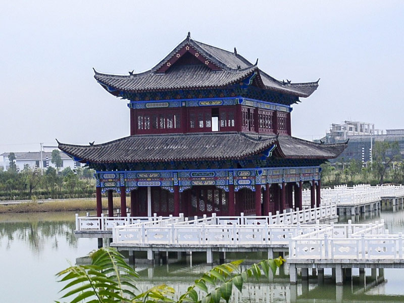 景區防腐木大型水榭